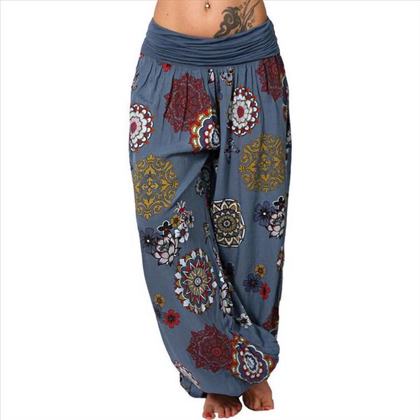 

nibesser womens pants loose floral print drawstring 2021 casual wide leg pants female summer trousers long fashion sweatpants, Black;white