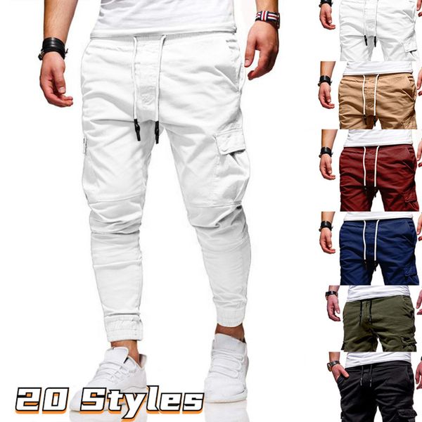 

men's casual multi pocket sports large fashionable, novel, Black