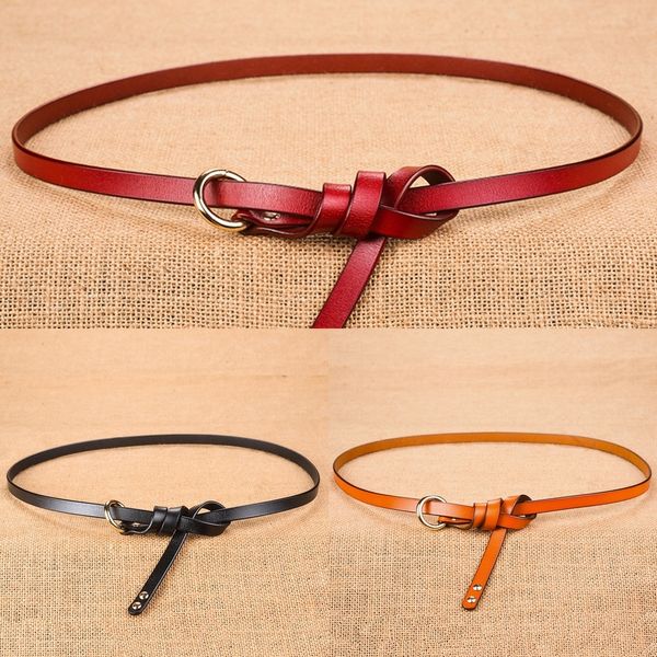 

9v34j новый roundleather женщин для корейской моды украшения простой и коровьей универсальный тонкий ремень ремень ремень q1ilu, Black;brown