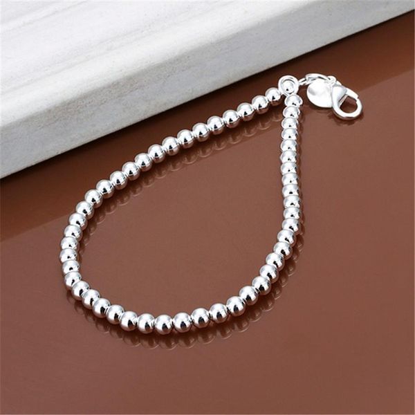 

6mm exquisite beads silver color bracelets new listings fashion jewelry christmas gifts 6mm exquisite h bbyvpj, Black