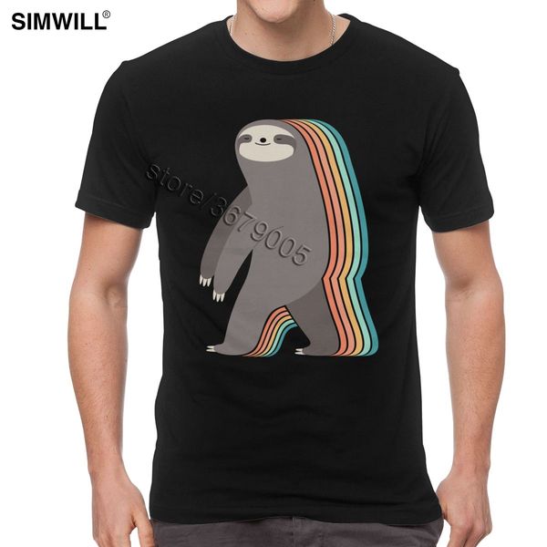 

graphic slow sloth tee novelty short sleeves round neck casual lazy animal print dropshipping hooded sweatshirt hoodie men t shirt