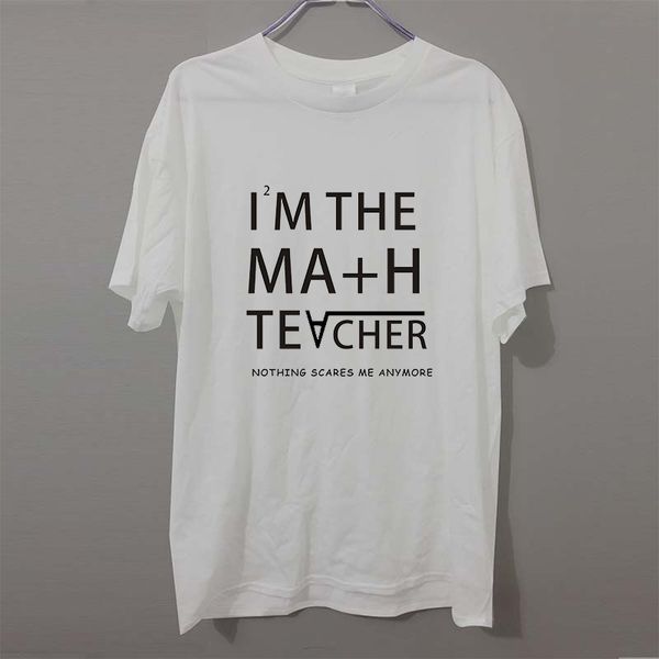 

new math teacher offensive gift for teachers funny t shirt white tee camisetas t-shirt cotton mens sport hooded sweatshirt hoodie