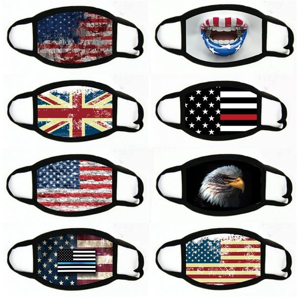 

riding dustproof american washable outdoor sports anti-fog flag mouth cover designer face mask yya286#245
