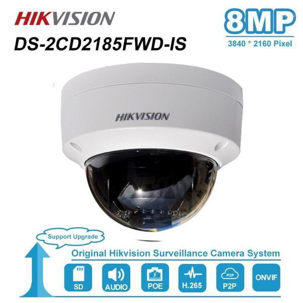 

hikvision ds-2cd2185fwd-is 8mp dome ip camera poe outdoor weatherproof ip67 cctv security surveillance night vision ir 30m1