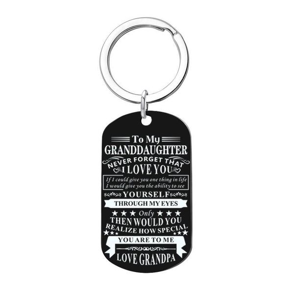 

dog tags pendant necklace family jewelry to my son daughter never forget that i love you love dad mom jllcfk, Black
