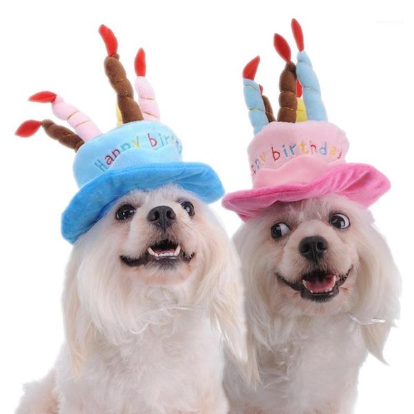 

pets birthday cap hat birthday candles headband pet kids headdress costumes hair band hat party festival cat dog band 40dc281