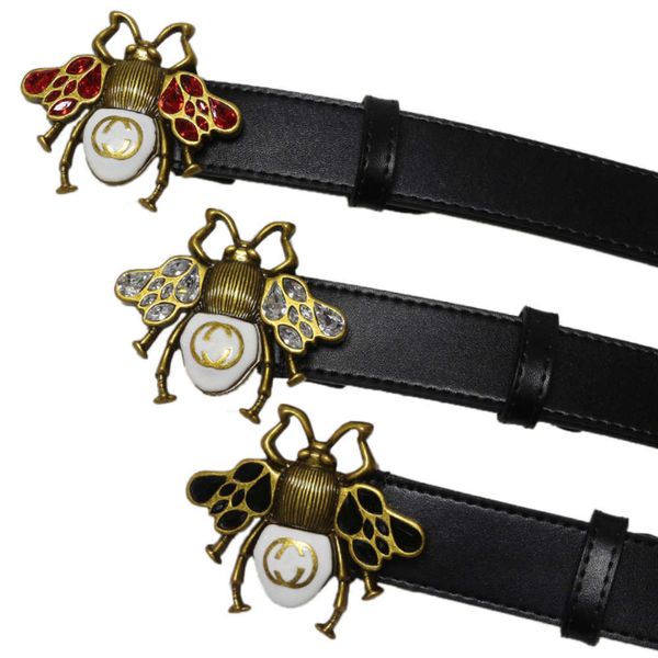 

lady bee inlaid leather thin casual smooth buckle belt waist cover, Black;brown