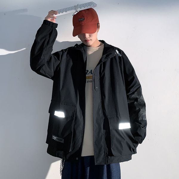 

2021 men's spring new size m-5xl youth clothing jacket e0my, Black;brown