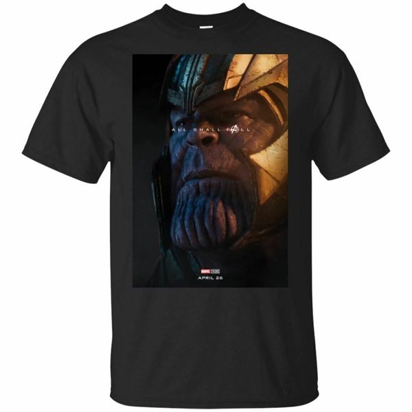 

thanos endgame t-shirt all shall fall short sleeve black t-shirt s-5xl sport hooded sweatshirt hoodie