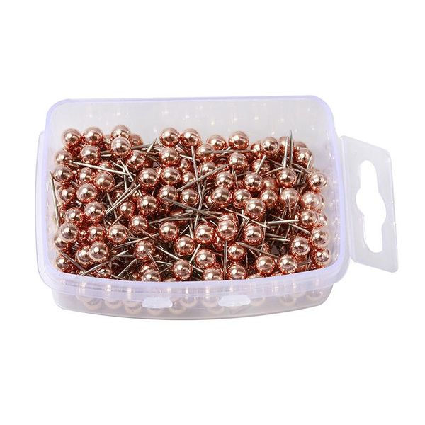 

100шт 4мм карта tacks нажмите штыри с золотой круглой головой стали точкой для в совет ткани маркировка нажмите штыри с коробкой wmthxn xhha