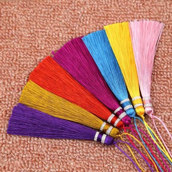 

2018 new 5pcs lot mixed cotton silk chinese knot tassel cords brush for earrings charm pendant satin tassels diy jewelry making h jllszq