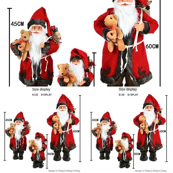 

irgjb new bear-holding shopping mall hug claus new creative bear-holding santa claus santa bear shopping creative decorationbear hug decorat