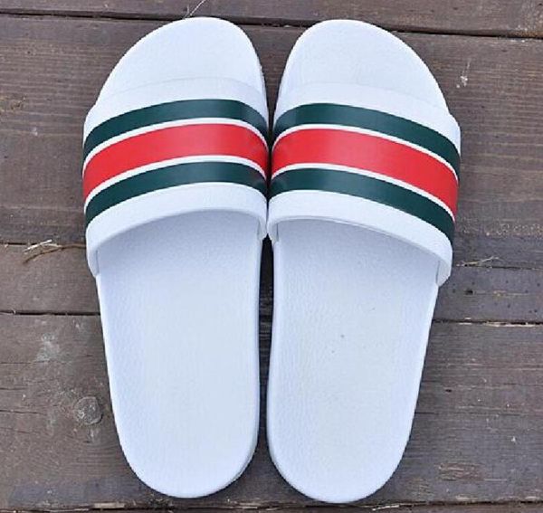 

new luxury designer flip flops mens womens summer sandals beach slide slippers ladies sandali firmati da donna shoes classic laser colorful, Black