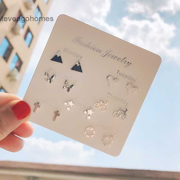 

set week earring pinduoduo with 925 silver one plated pearl earrings for women, Golden