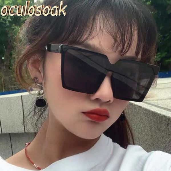 

sunglasses retro fashion women brand design big frame uv, White;black