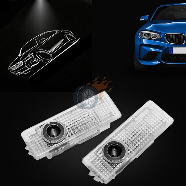 

2x welcome lights for f30 f10 f80 f82 g30 g20 car door lamps ghost shadow bright emblem laser projector step warning light