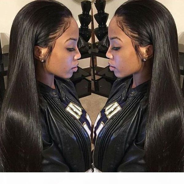 

hair weave bundles with frontal closure pre plucked dolago remy straight bundles with closure 360 lace frontal 4 pcs, Black;brown
