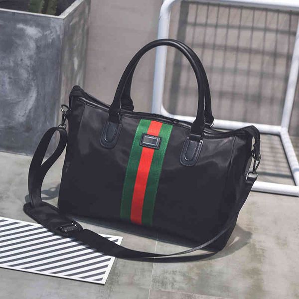 

2022 factory wholesale handbag fashion large capacity ribbon travel women's portable short distance luggage bag