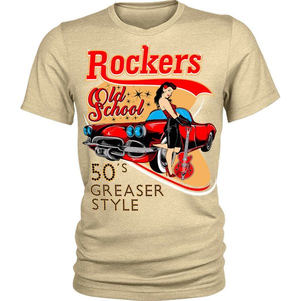 

rockers t shirt men women 50s greaser old school novelty multi colors tee shirt sport hooded sweatshirt hoodie