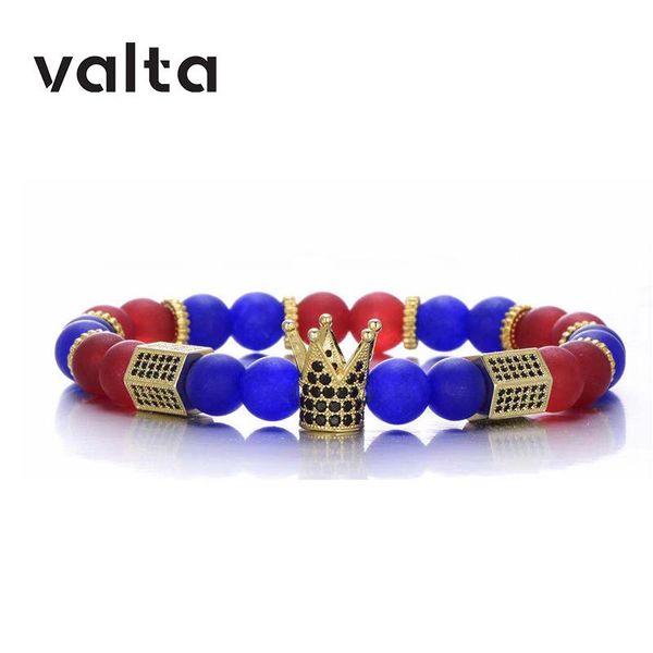 

valta footballbracelet titanium spacer натурального камня браслет pulseras mujer moda шлет шарик барк реал бельгия футбол, Black