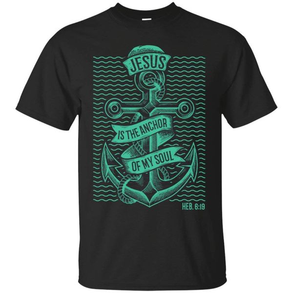 

jesus is the anchor of my soul gifts tee t shirt for men and print casual t-shirt men brand tee sport hooded sweatshirt hoodie