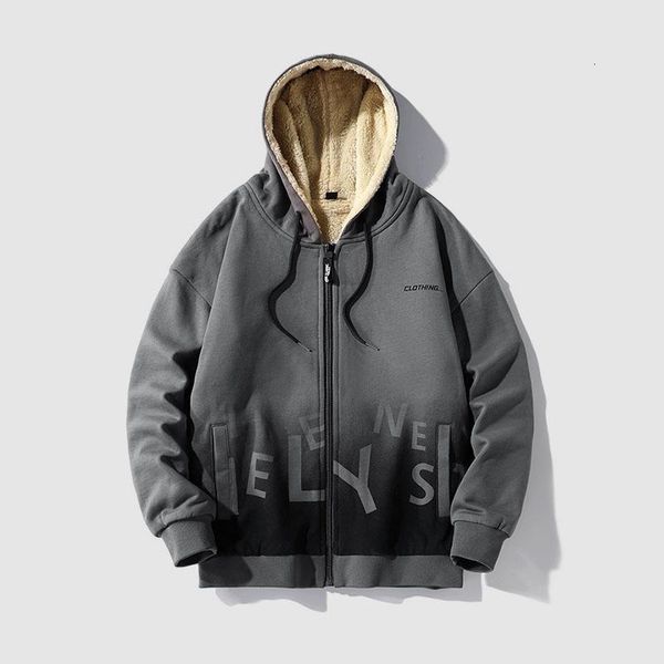 

hoodies & men's sweatshirts autumn and winter fashion brand street handsome oversizd warm man coat 2021 cashmere cardigan, Black
