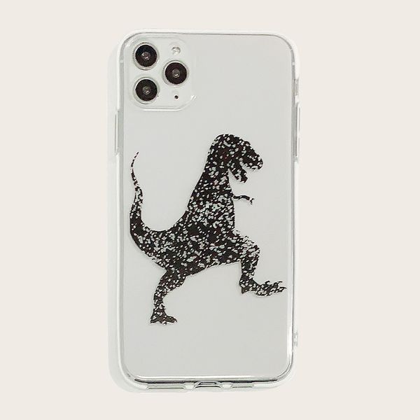 

painted dinosaur mobile phone tpu protective cover full package for 6/7/8/x/11 transparent soft shell
