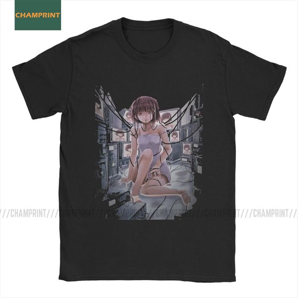 

lain iwakura serial experiments lain for glitch ga girl sci fi japanese anime tees short sleeve sport hooded sweatshirt hoodie men t shirt