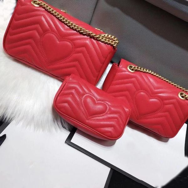 

wholesale genuine leather handbag chain purse fashion chain shoulder bag cowhide presbyopic lady purse evening bag messenger women