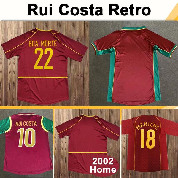

1998 1999 rui costa figo mens retro soccer jerseys 10 12 nani r. meireles home red away white football shirts camisetas de fútbol uniforms, Black;yellow