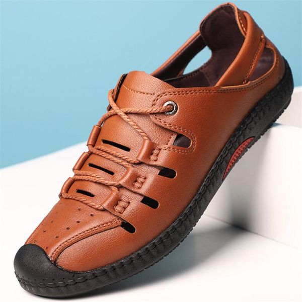 

new man lightweight sandals comfortable slip-resistant wear-resistant sneakers design men's shoes gask, Black