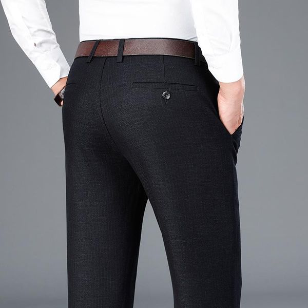 

2020 new men's fashion autumn winter men's straight business trousers classic fashion black suit pant 40 42,8137