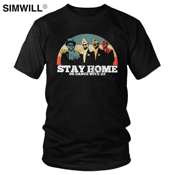 

stay home or dance with us vintage short sleeved ghana funeral dance with casket pallbearers tees hooded sweatshirt hoodie men t shirt