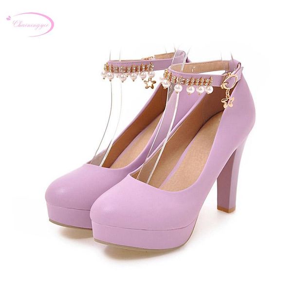 

dress shoes chainingyee party style comfortable round toe pumps fashion rhinestone bowknot hook platform thick high-heeled women's, Black