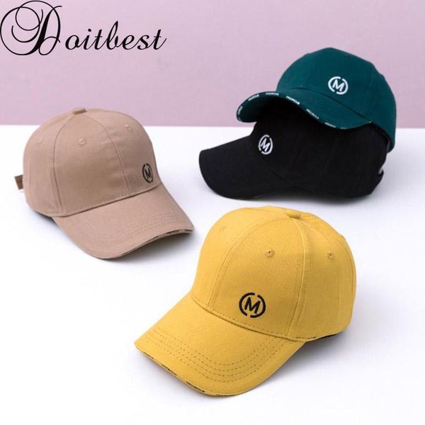 

ball caps doit 2 to 8 years spring children baseball cap boys girls solid  letters summer snapback adjustable kid hip hop hat sun, Blue;gray