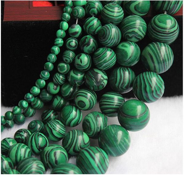 

4 6 8 10mm round loose spacer natural malachite store beads for jewelry making bracelet necklace diy wholesale a str jllkuq, Black