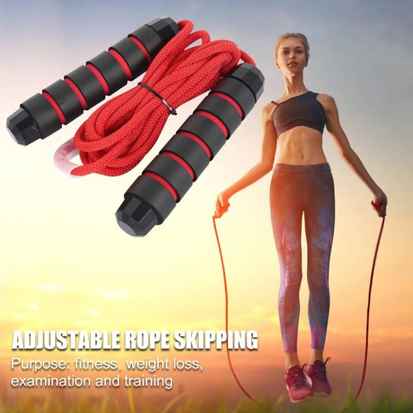 

jump ropes elastic adjustable skipping rope foam handle pvc non-slip fitness exercise equipment for student competition
