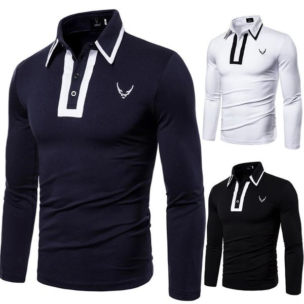 

summer new fashion t shirt mens cotton t-shirts long sleeve boys tshirt 201203, White;black