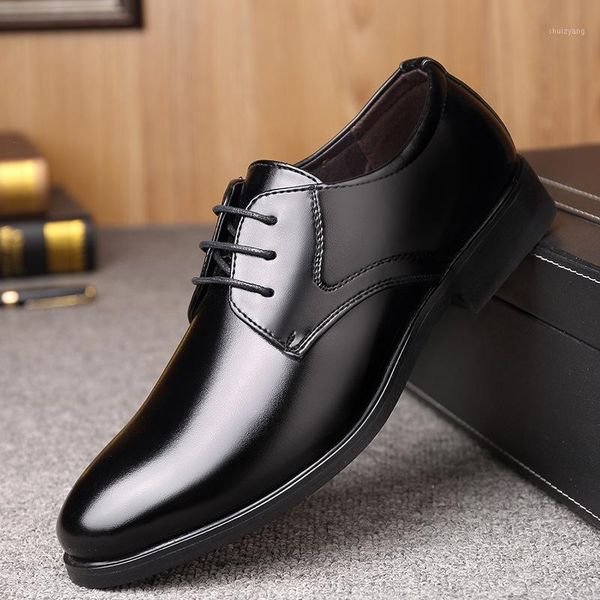 

new fashion business dress shoes male leather classic male suits shoes fashion1, Black