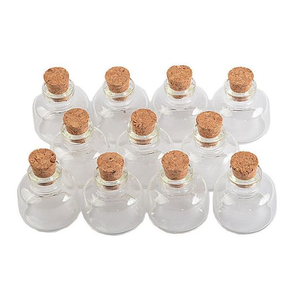 

10ml 30*30*10mm mini glass bottles cork empty cute transparent clear bottles glass jars vials 80pcs/lot wholesale bbyvef
