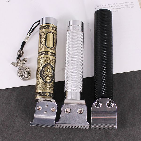 

new hair cutting machine black small copper silver tube t9 electric clipper barber cordless razors professional hair trimmers