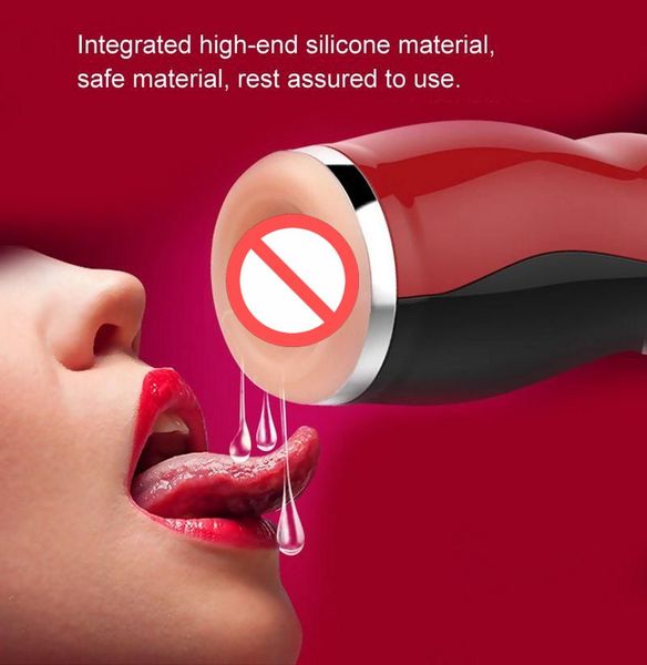

real oral male throat deep adults clip suction moan machine induced vibration masturbator for sexuelstoys toys intimate men quceh, Red;black