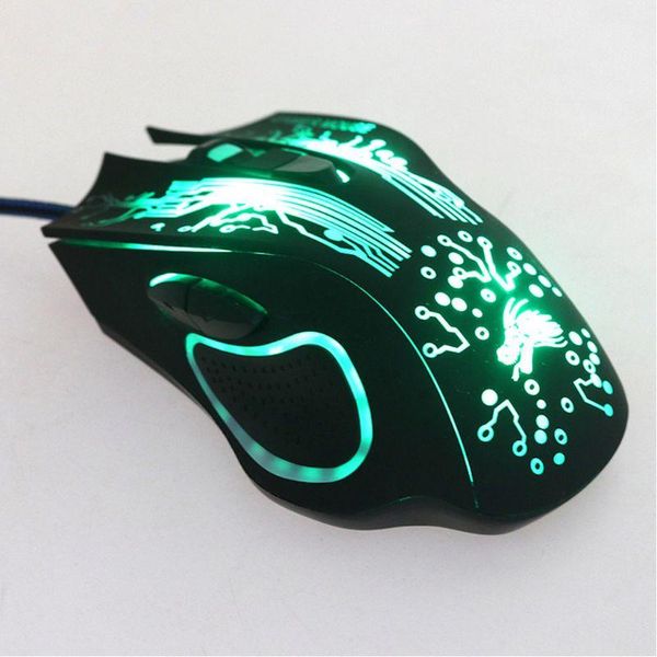 

mice usb wired gaming mouse 6-button led luminous computer lapoptical