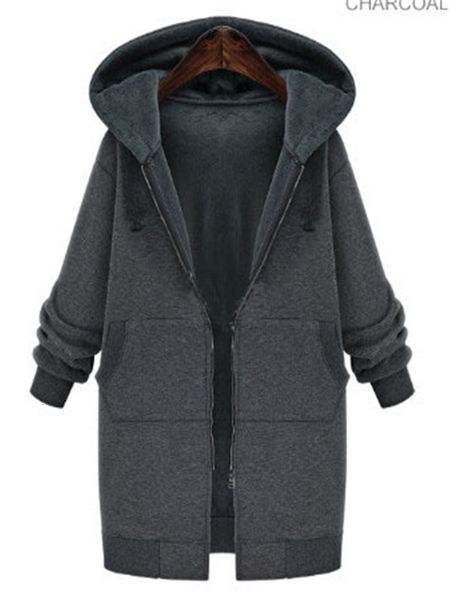 

2021 new female autumn and winter wear large-size medium-length non-inverted thick jacket vy9o, Black