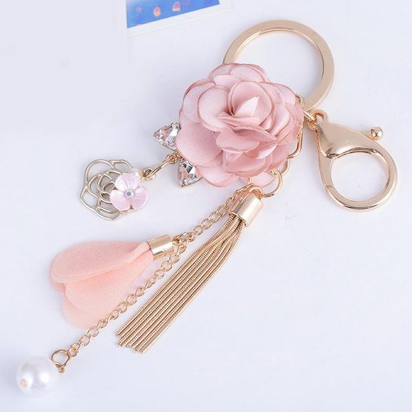 

новый flower beychain сумка подвеска держатель держатель держатель crytals strass женская сумка цветок очаровательный ключ цепной пряжка клю