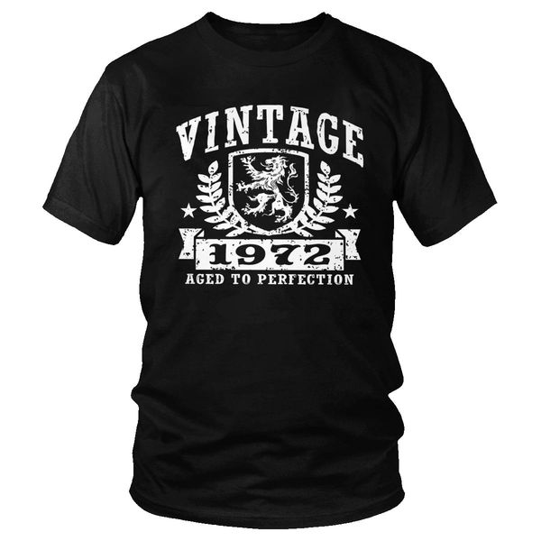 

sport vintage 1972 lion t shirt for men cotton stylish t-shirt short sleeved 48th birthday gift idea tee loose fit apparel merch