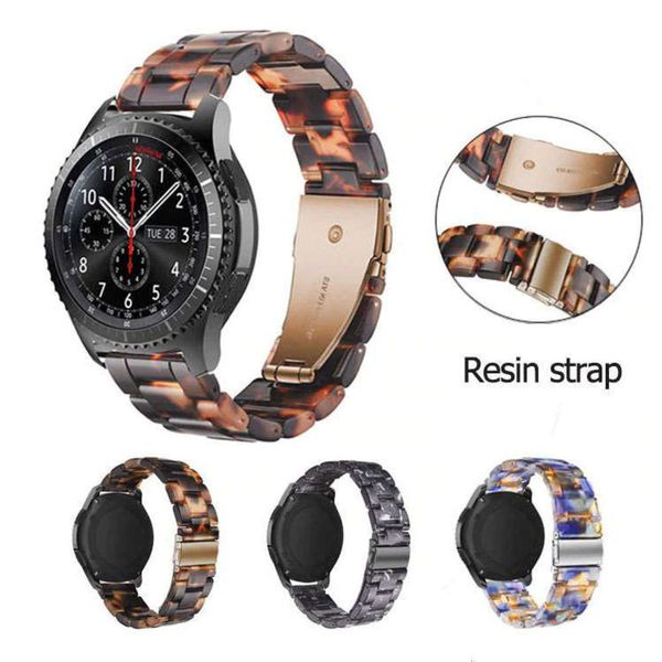 

46 to samsung galaxy watch applicable 42mm resin strap huawei smart watch strap xelf, Slivery;brown