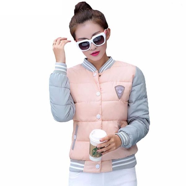

fashion winter jacket women short style parkas coat slim casual winter coat women warm parka plus size manteau femme 201017, Black