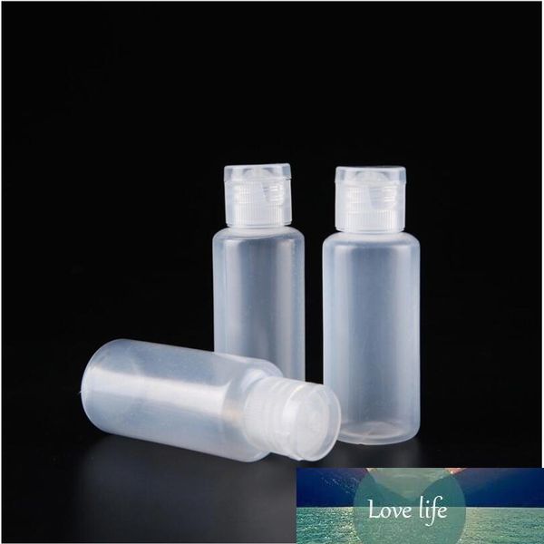 5pcs 10ml / 20ml / 30ml Plastica Plastica Squeezable PE Flip Cap Lotion Bottles Cosmetici Esempio di fiale Viaggio Gel Liquido Contenitori riutilizzabili