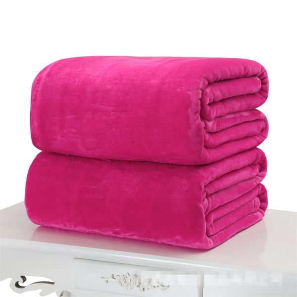

flannel baby blankets solid color throw blanket bedding soft solid sofa siesta air conditioned room belly knee four seasons 12zy d2